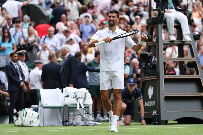 Djokovic survives scare to reach Wimbledon quarters, Sinner in action