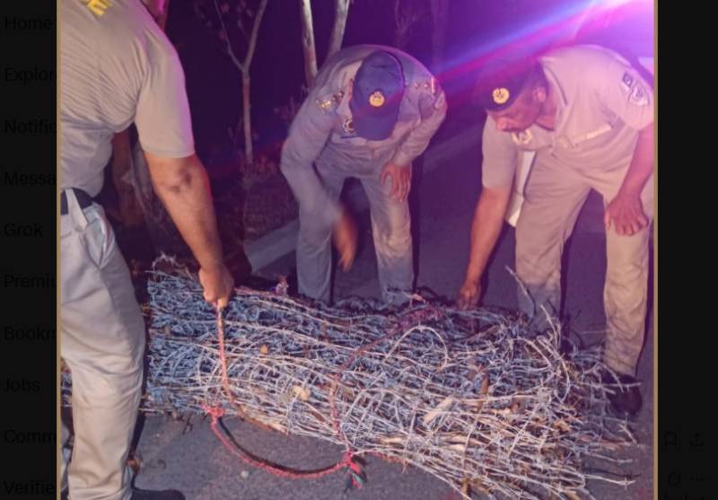 Four arrested for stealing Motorway fence, tree-cutting in Faizpur
