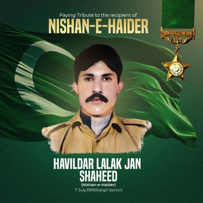 Services chiefs pay tribute to Havildar Lalak Jan Shaheed