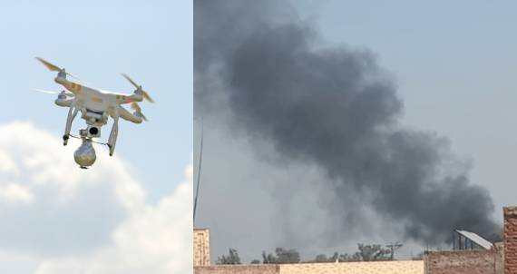 Woman killed, police station damaged in twin air attacks in Bannu
