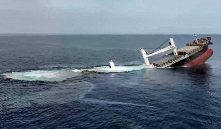 Four more rescued from ship sunk by Huthis in Red Sea
