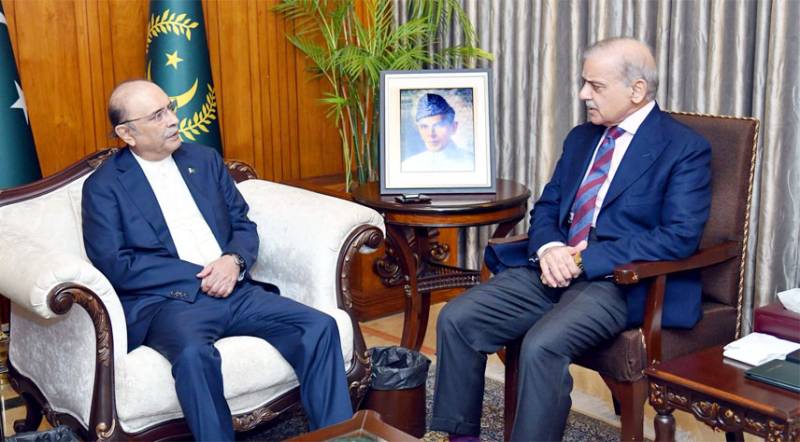 President Zardari, PM Shehbaz reaffirm commitment to work together