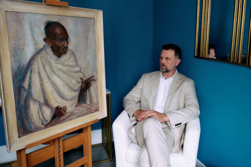 Rare Gandhi portrait smashes estimate to sell for nearly £153,000