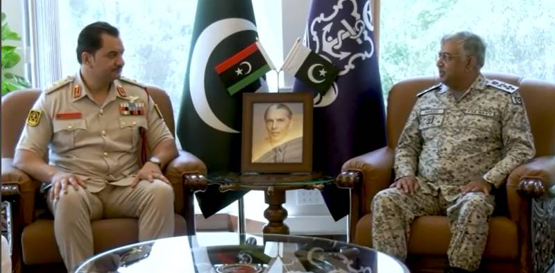 Libyan Commander in Chief calls on CNS Admiral Naveed Ashraf