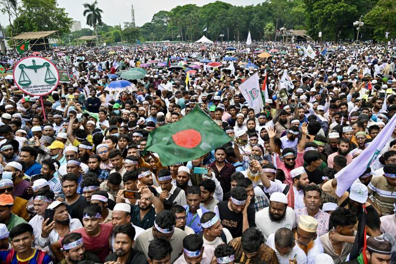 Bangladesh's largest party holds mega rally
