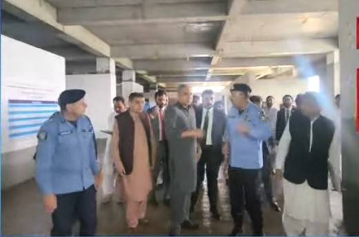 Mohsin Naqvi reviews construction work of National Police Hospital