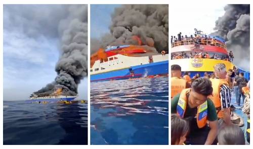 Indonesia ferry fire kills five as hundreds rescued
