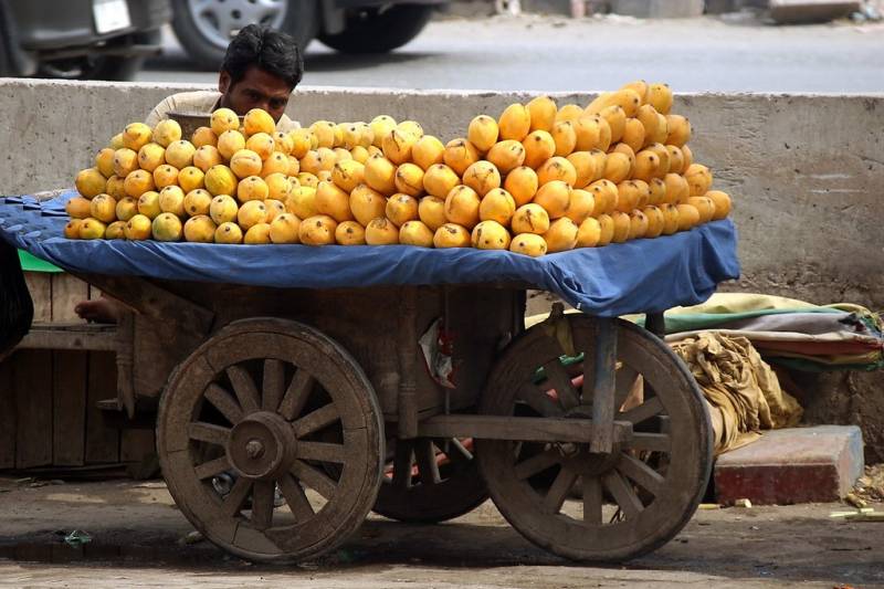 Policeman caught taking mangoes as bribe in Karachi, suspended after viral video