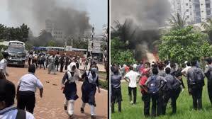 At least 16 killed as Bangladesh fighter jet crashes into school