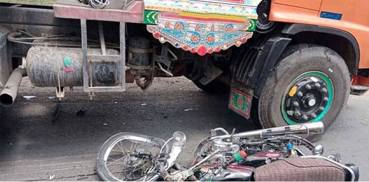 Four of family killed as motorcycle hit by trailer in Narang Mandi