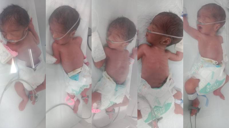 Karachi woman gives birth to five babies