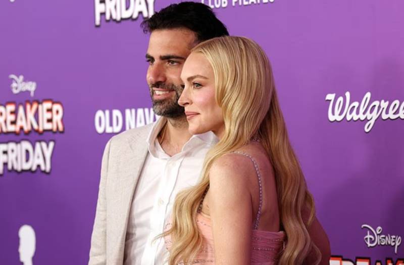 Lindsay Lohan dazzles with rare red carpet appearance alongside husband Bader Shammas