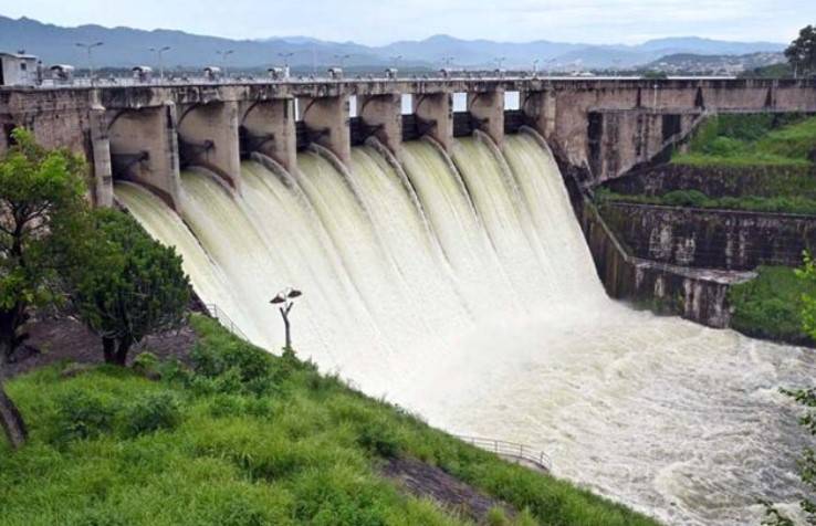Rawal Dam spillways again reopened as water level surges