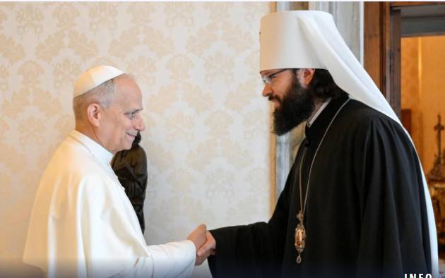 Pope receives high-ranking Russian Orthodox cleric