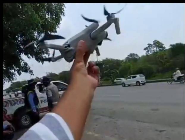 Islamabad Traffic police challan over 150 through drone monitoring