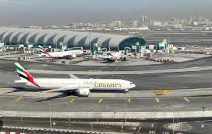 Dubai airport logs record travellers in first half