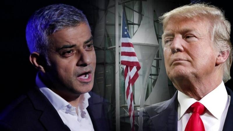 Trump slams London mayor again on UK visit