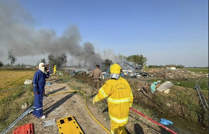 Thailand fireworks factory blast kills four
