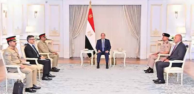 CJCSC General Sahir calls on Egypt president Abdel Fattah el-Sisi