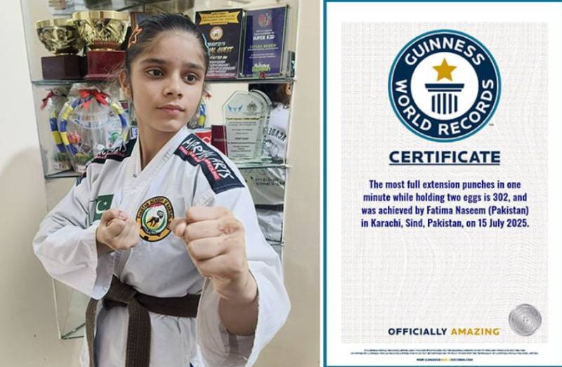 11-year-old Fatima Naseem sets sixth Guinness World Record 
