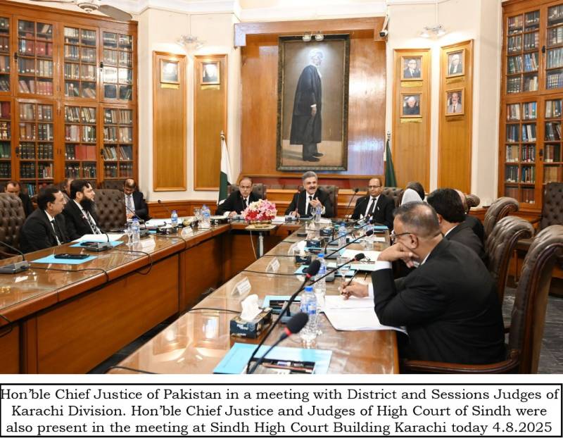 CJP Yahya Afridi visits Sindh High Court, announces 125-court judicial complex in Karachi
