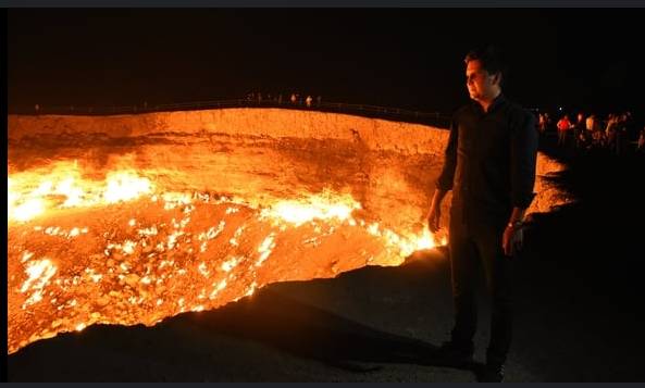 Turkmenistan's methane-spewing 'Gateway to Hell' loses its anger