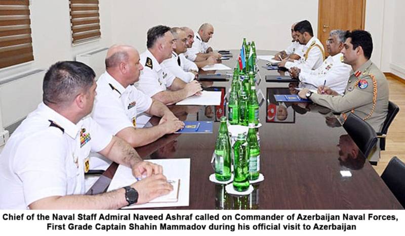 Chief of the Naval Staff visits Azerbaijan and meets top military leadership