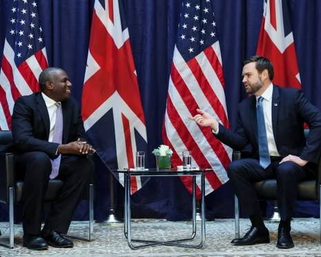 US VP Vance to meet Lammy during UK 'holiday'