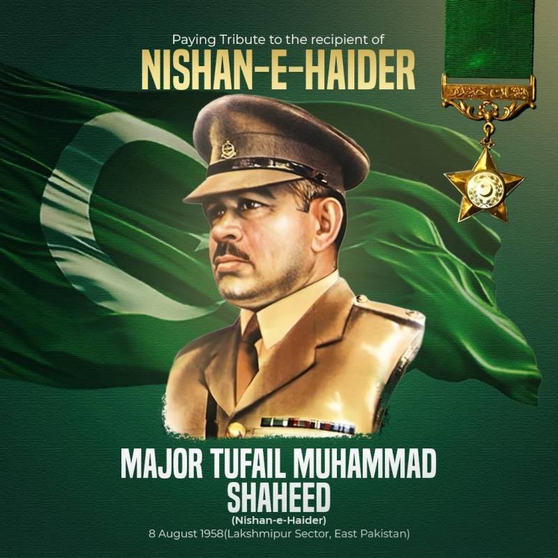 Armed forces commemorate 67th martyrdom anniversary of Major Tufail Muhammad