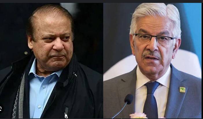 Khawaja Asif calls on Nawaz Sharif