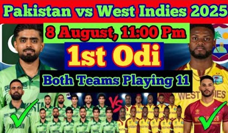 Pakistan and West Indies set for first ODI clash tonight at 11 pm