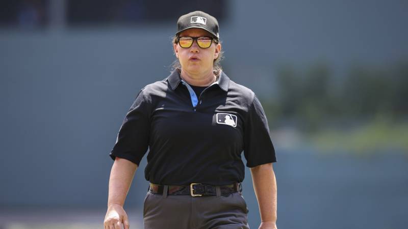 Pawol becomes first woman to umpire in Major League Baseball