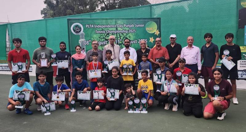 Asad, Bismal, Muaz win titles at PLTA Independence Day Junior Tennis Championship