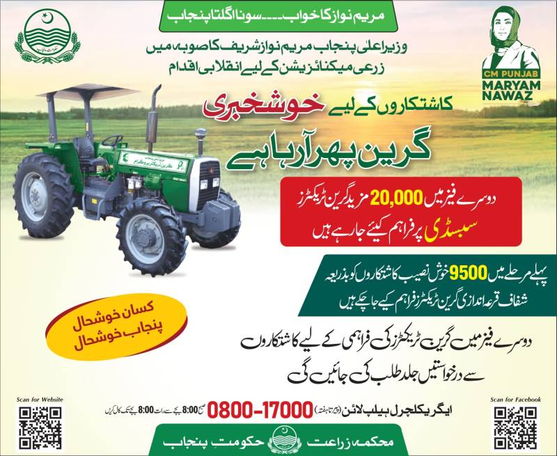 Punjab govt distributes tractors among top wheat growers 