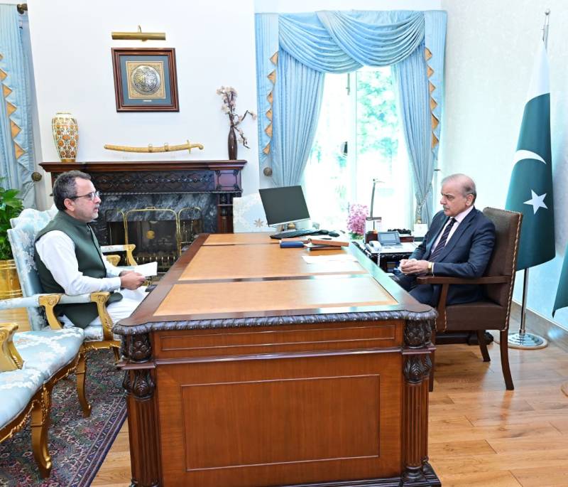 Awais Leghari calls on PM Shehbaz Sharif