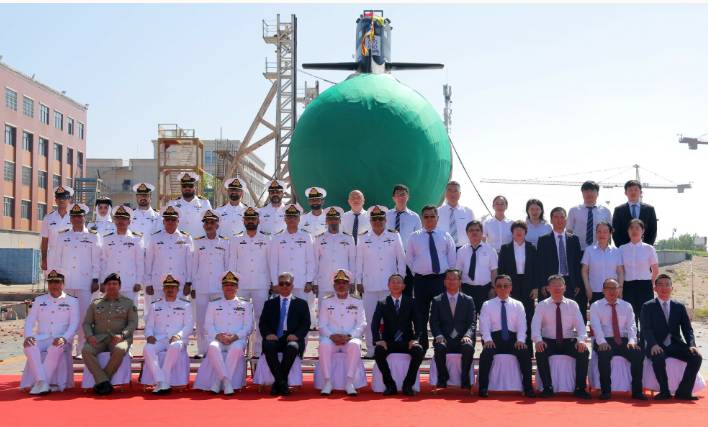 Pakistan Navy launches 3rd Hangor-class submarine in China