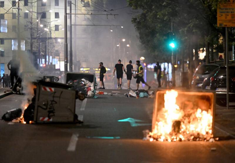 Clashes erupt in several Serbian cities in fifth night of unrest