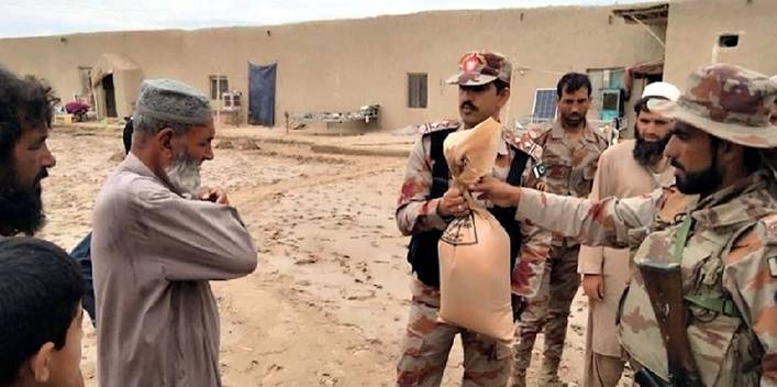 Pakistan Army leads relief, rescue activities in flood-hit areas of KP 