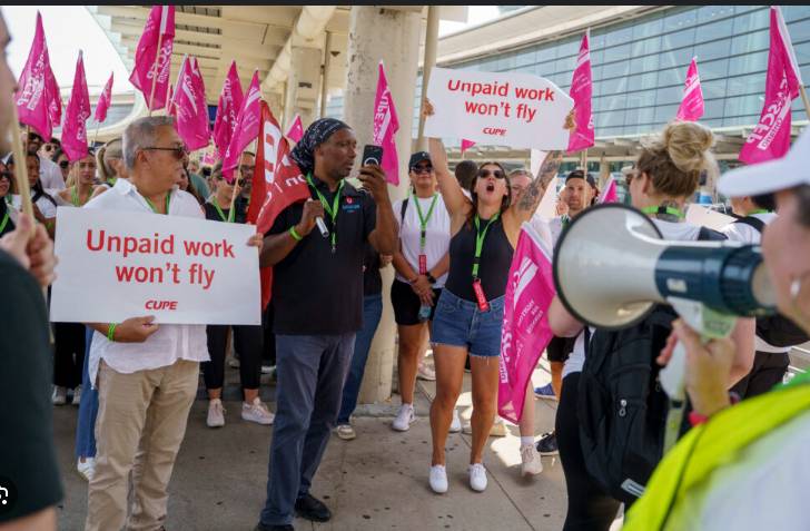 Air Canada suspends plan to resume flights as union vows to continue strike