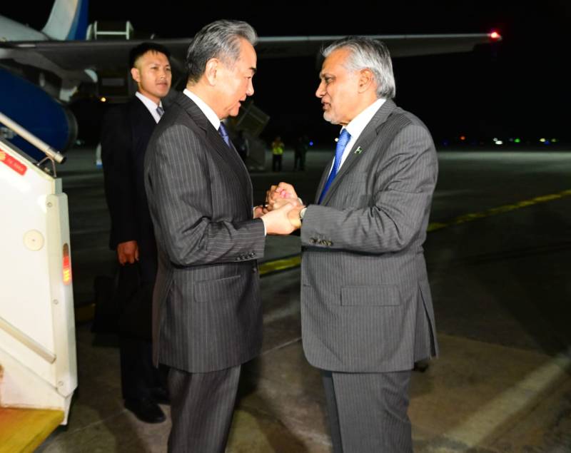 Chinese FM Wang arrives Islamabad