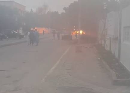 Gas pipeline catches fire in Karachi's DHA Khayaban-e-Seher area