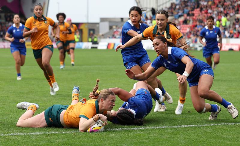 Australia start Women's Rugby World Cup with record 73-0 rout of Samoa