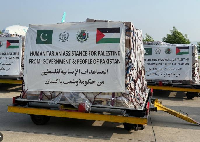 Pakistan dispatches another consignment of 100-ton aid to Gaza