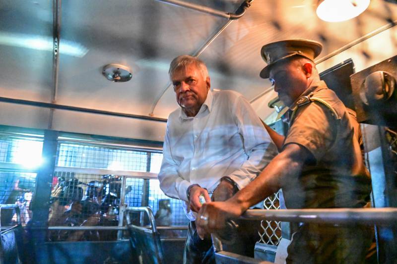 Sri Lanka ex-president rushed to intensive care after jailing