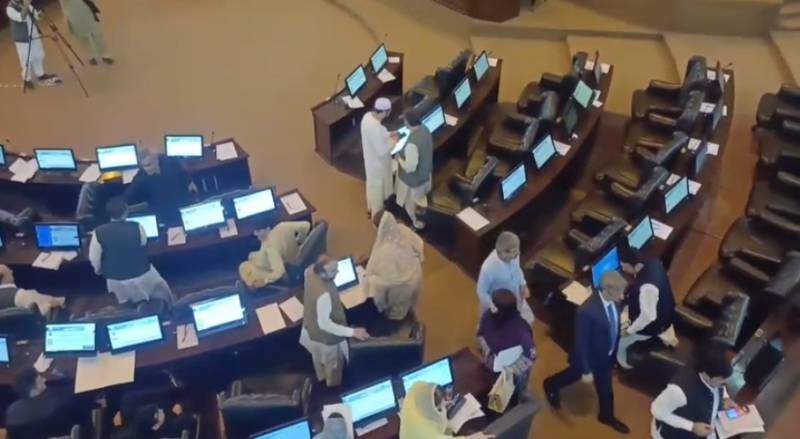 Opposition walks out over re-swearing of reserved-seat members in KP Assembly