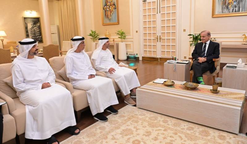 Outgoing UAE ambassador pays farewell call on PM Shehbaz 