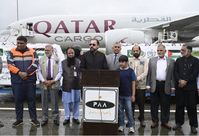 Pakistan sends another relief flight with 100 tons of aid to Gaza