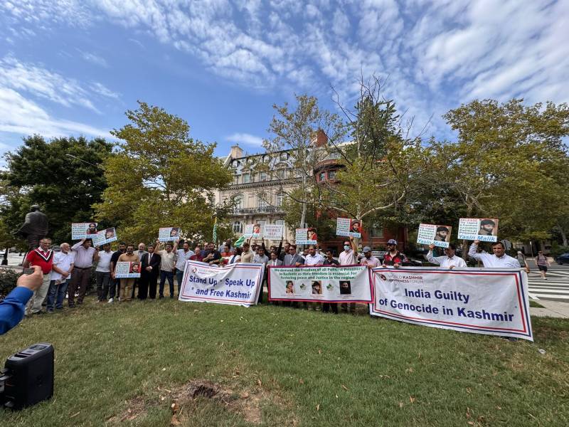 Washington rally demands freedom for all Kashmiri political prisoners