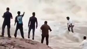 YouTuber swept away by floodwater while shooting video