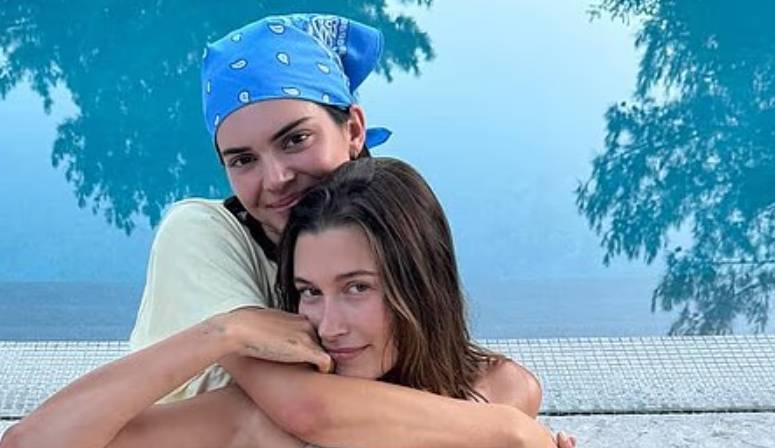 Hailey Bieber shares sweet moment with Kendall Jenner after celebrating son’s first birthday
